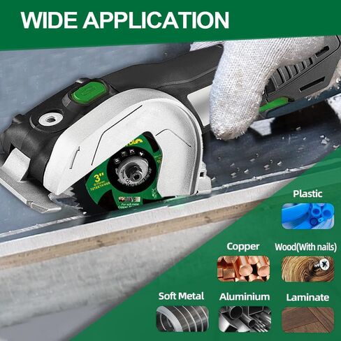 3" HSS Circular Saw Blade - 4pcs 75mm 72T Cutting Disc Arbor 11.12mm with 9.5mm Washer for Copper Aluminum Metal Non-ferrous Sheet Metal in Saudi Arabia