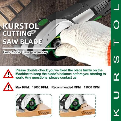 3" HSS Circular Saw Blade - 4pcs 75mm 72T Cutting Disc Arbor 11.12mm with 9.5mm Washer for Copper Aluminum Metal Non-ferrous Sheet Metal in Saudi Arabia