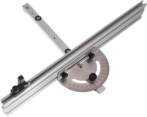 Precision Table Saw Miter Gauge System with Miter Fence, 120°Angle Stops Adjustable for Table Saw, Band Saw, Router Table, 250mm in Saudi Arabia