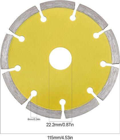 2Pcs Dry Cutting Wheel Diamond Disc, 4 1/2-inch for Angle Grinder Grinding Brick Concrete Tile 7/8Inch Bore Diameter in Saudi Arabia