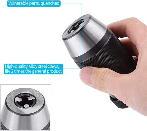 0-13mm 1/2" 45# steel Keyless Chuck, Super Heavy Duty Drill Press B16 Chuck Keyless, Keyless Self Tighten Electric Drill in Saudi Arabia