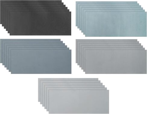 50pcs Sandpaper 80 120 180 240 320 Grit Hook and Loop Backing Silicon Carbide Abrasive Wet Dry Sanding Sheets for Wood Finishing, Metal Sanding, Automotive Polishing in Saudi Arabia