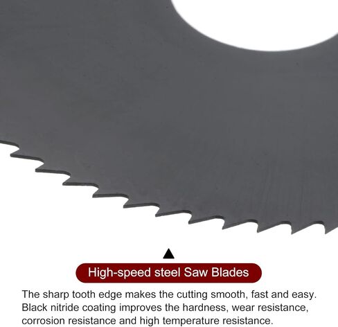 HARFINGTON 2pcs Circular Saw Blades 63mm x 16mm x 0.5mm 72 Teeth Nitride Coated High Speed Steel (HSS) Milling Cutters for Aluminum Alloy Metal Plastic Wood in Saudi Arabia