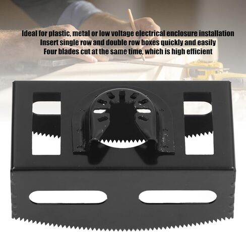 Drywall Electrical Box Cutter, Electric Box Cutter, 13 Inch Cutter, Multi-tool Rectangle Slot Cutter Hss Oscillating Saw Blade Safe Electric Box Slot Cutting Blades in Saudi Arabia