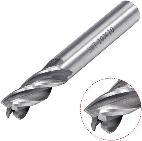 uxcell 4PCS 6mm Shank 2mm x 7mm Straight Flat Nose End Mill Cutter CNC Router Bits 4 Flute in Saudi Arabia