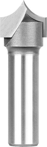 SpeTool 3/8 بوصة نصف قطر قطع راوتر بت 1/2 بوصة عرقوب 3/4 بوصة قطر القطع، 2 فلوت سوليد كربيد مائل مستدير فوق لقمة توجيه CNC لأداة نقش الأعمال الخشبية in Kuwait