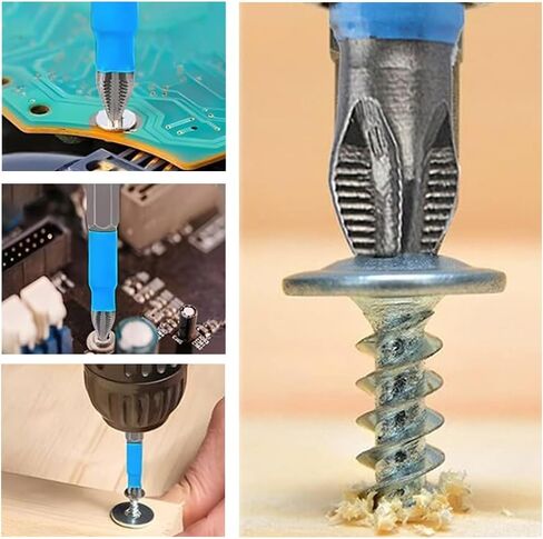 10PCS 1/4" Hex Shank Magnetic Pozidriv Head Screwdriver Bits, PZ2 Non-Slip Drill Bit Set, S2 Alloy Steel Screwdriver Drill Bit for Electric Hand Screwdrivers Tool (Pozidriv2 x 50mm Long) in Saudi Arabia
