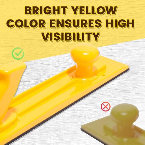 مجموعة عصا وعصا دفع آمنة ممتازة مكونة من 5 قطع باللون البرتقالي النابض بالحياة - أدوات النجارة الأساسية لطاولات التوجيه والمفاصل والمناشير الشريطية in Kuwait