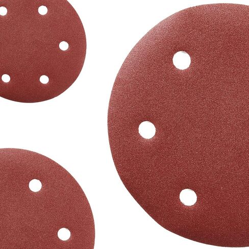 ورق صنفرة مقاس 9 بوصة لصنفرة الحوائط الجافة، 24 قطعة من قوالب الصنفرة ذات 6 فتحات بخطاف وحلقة، 4 لكل منها 80 100 120 150 180 240 حبيبة in Kuwait