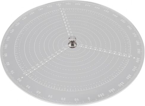12" / 300mm Round Center Finder Tool Compass Acrylic with Centering Needle for Irregular Shapes, Drawing Circles on Wood, Poster Board, Plastic, Measuring Tools for Wood Lathe, Woodworking, Carpenter in Saudi Arabia