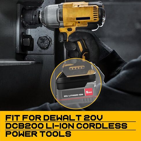 محول لأدوات Dewalt 20V اللاسلكية، لبطارية ليثيوم Bauer 20V Hyper Max تحويل لاستبدال بطارية Dewalt 20V MAX، يعمل من أجل DEWALT 20V MAX مثقاب لاسلكي/أداة تشغيل تأثير لاسلكية in Saudi Arabia