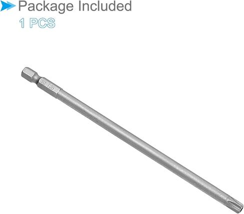 T35 Torx Head Screwdriver Bit, 6" Long 1/4 Inch Hex Shank, Magnetic Security Tamper Proof Star Drill Driver - (Applications: for Repair), 1-Pieces in Saudi Arabia