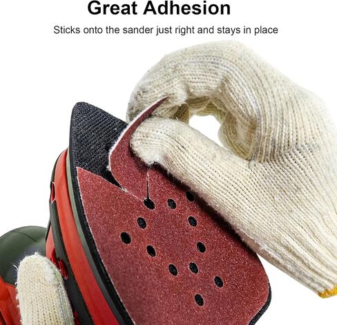 Mouse Detail Sander Sandpaper 100PCS with 2 Pack Sanding Pads, 60 80 120 150 220 Grit Sandpaper Assortment for Mouse Palm Sanders in Saudi Arabia