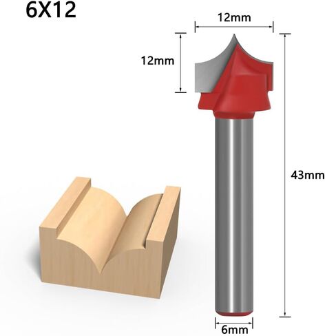10PCS Groove Router Bit Set - 6mm Shank - V Groove Point Cutting Roundover Router Bit-Carbide Engraving Bits Woodworking Chamfer Bevel Cutter Tool in Saudi Arabia
