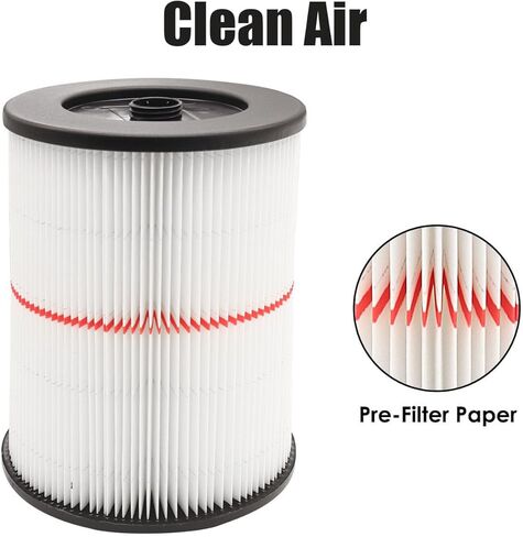 Anboo 2 حزمة 17816 مرشح للحرفي متجر Vac، مرشحات فراغ للحرفي فراغ 5 6 8 12 16 32 جالون وأكبر، 2 حزمة CMXZVBE38749 أكياس جمع الغبار للحرفيين 16 إلى 20 جالون in Kuwait