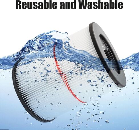 Anboo 2 حزمة 17816 مرشح للحرفي متجر Vac، مرشحات فراغ للحرفي فراغ 5 6 8 12 16 32 جالون وأكبر، 2 حزمة CMXZVBE38749 أكياس جمع الغبار للحرفيين 16 إلى 20 جالون in Kuwait