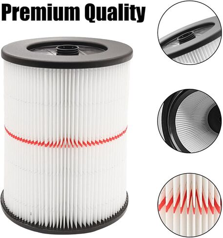 Anboo 2 حزمة 17816 مرشح للحرفي متجر Vac، مرشحات فراغ للحرفي فراغ 5 6 8 12 16 32 جالون وأكبر، 2 حزمة CMXZVBE38749 أكياس جمع الغبار للحرفيين 16 إلى 20 جالون in Kuwait