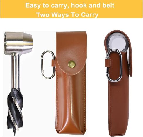 Survival Tool Sets for Bushcraft Settlers with Folding Saw, Manual Drill Wrench, Scotch Eye Auger Drill and Hand Hole Maker for Camping, Outdoor, Bushcrafting with Protective Case and Hook in Kuwait