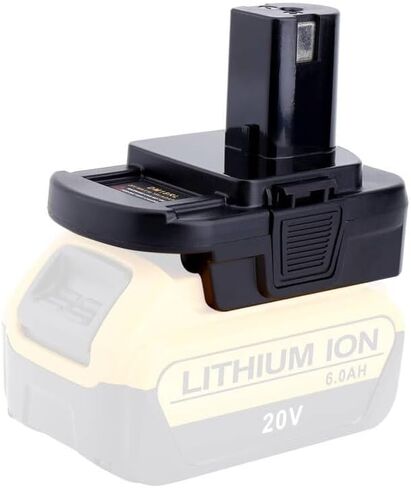 استبدال محول بطارية DM18RL لبطارية Ryobi 18V ONE+ Tools P108 ‎P189 P190 P197 PBP005، متوافقة مع بطارية Dewalt 20V DCB206 DCB204 ومتوافقة مع بطاريات Milwaukee M18 in Kuwait