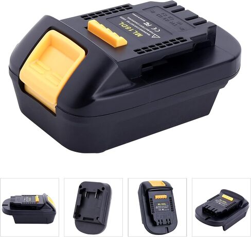 ML18DL Adapter Compatible with Milwaukee M18 18V Battery to Replacement for Dewalt 20V Battery, Battery Converter Compatible with DeWalt 20V Tools in Saudi Arabia