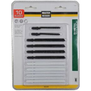 Master Mechanic 160381 10 Piece, Jigsaw Blade Set