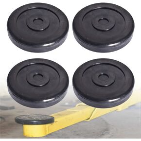 4-Pack Car Hoist Rubber Pads Round Rubber Arm Pads Replacement for Bendpak Scissor Lift Pads 5715017