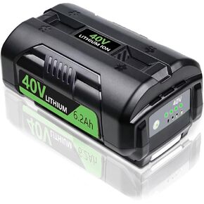 FSKE 6.2Ah 40V Lithium Battery Replacement for Ryobi 40V Battery OP4026 OP40201 OP40261 OP4030 OP4040 etc, Compatible with Ryobi 40V Cordless Power Tools