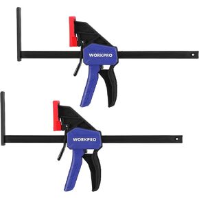 WORKPRO 9" Track Saw Clamps, Quick Release Clamp for Woodworking, Circular Saw Guide Rail System, 150lbs Load Limit x 2-1/2" Throat Depth, 2PC in Kuwait
