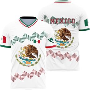 Men's Mexico Jersey, Mexican Flag Jerseys Sports Shirt, Mexico Jersey Athletic Top Shirt Exclusive Desin
