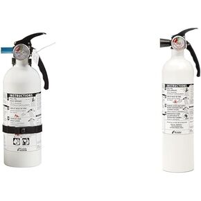 Kidde Auto Fire Extinguisher for Car & Truck, 5-B:C, 3.2 Lbs., Dry Chemical Extinguisher, Strap Bracket (Included) & Fire Extinguisher for Home, 1-A:10-B:C, Dry Chemical Extinguisher, Red