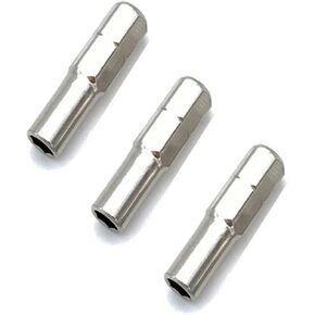 3 Pieces1/4 to 4mm Bit Adapter, 6.35mm 1/4" Hex Outside to 4mm Inside Micro Bit Socket Shank,25mm Long Screw driver Converter for Manual Precision Magnetic Bits Tool ﻿