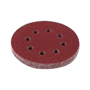 10Pcs 8 Hole Sanding Discs Set, Round Sanding Hook Loop Discs 125mm/5in 60# 1000# Hook and Loop Sanding Disc Pads Sander Sandpaper for Wood and Metal(800#)(60 Grit)