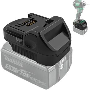 Adapter for Hitachi & for Metabo HPT 18V Cordless Tool Use,for Makita 18V Lithium Batteries to for Hitachi 18V Battery BSL 1830C, BSL 1830, BSL 1815X, to for Metabo HPT 18V Slide Battery Converter