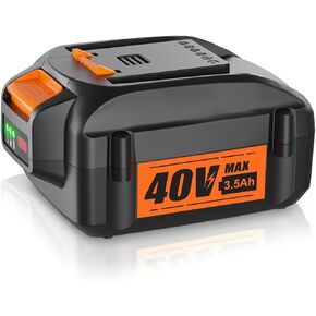 40V 3.5Ah Replacement Battery for Worx 40V Battery, Compatible with Worx Battery WA3580 WG180 WG280 WG380 WG580 Fit for Worx 40V Cordless Tools and Chargers (Not for Worx 20V Tools)