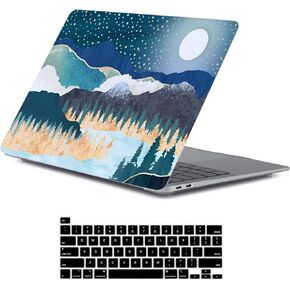 LanBaiLan متوافق مع MacBook Pro 13 بوصة مع شريط اللمس 2022 2021 2020 2019 2018 2017 2016 الإصدار M1 M2 A2338 A2289 A2251 A2159 A1989 A1706 A1708 حافظة واقية وغطاء لوحة المفاتيح، زهرة الطلاء in Kuwait