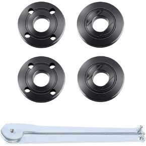 8 قطع من صواميل شفة طاحونة الزوايا 4 بوصات مناسبة لجميع 4-1/2 بوصة مع مفتاح ربط قابل للتعديل لاستبدال شفة طاحونة زاوية ماكيتا وريوبي وديوالت وميلووكي والحرفيين in Kuwait