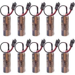 (Pack of 10) 3V Battery Compatible with Fuji FDK CR8.LHC 17430, Toto CR8-LHC TH559EDV410R, TOTO THP3053 Back Up Batteries for Eco EFVS, Toto Flush Valves and Faucets
