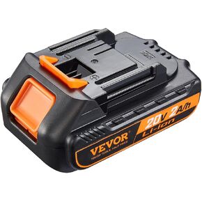 VEVOR 20V 2.0Ah Lithium-Ion Battery - High-Capacity Replacement Battery Pack for Power Tools Batteries, Compatible with 20V Cordless Power Tools in Saudi Arabia
