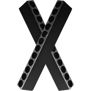 10PCS 12Holes 1/4" Hex Bits Organizer Set Screwdriver Bit Holder Bit Storage (Black)