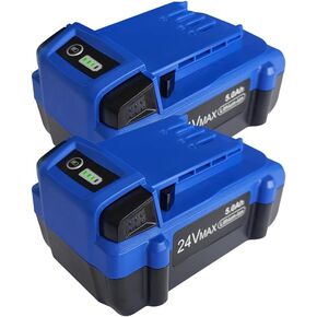 2 Packs 24V 5000mAh Lithium-ion Battery for Kobalt 24V Max KB624-03 KB524-03 KB424-03 KB224-03 KB124-03 0673802 1051230 Lithium Ion Cordless Tools Battery