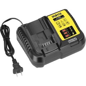 20V Charger Replace for Dewalt 20V Max Battery Charger DCB115 DCB101 DCB105 DCB107, Compatible for De Walt 20V/60V MAX Battery