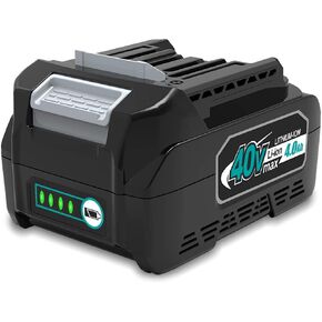 BL4050 BL4040 4.0Ah 40V XGT Battery Replacement for Makita XGT 40V Battery BL4040 40V 4.0Ah 160Wh BL4050 5.0Ah 200Wh BL4050F 40V 2.5Ah 100Wh BL4025 40 Volt Lithium Ion Battery BL4050