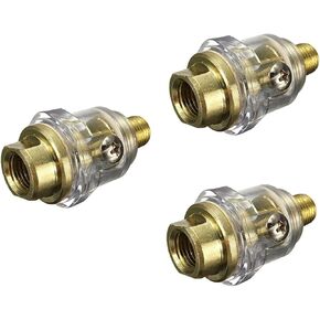 DOITOOL 2pcs Mini Air Compressor Air Hose Oiler Air Tool Oiler Air Compressor Oiler 1/4 Inch Oiler 1/4 Inch Lubricator 1/4 Inch Mini Oiler Oil Injector Automatic Tanker