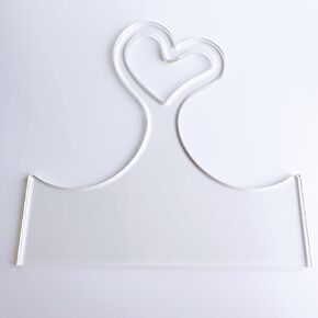 Heart Charcuterie Board Handle Template, Clear Acrylic Router Jig, Woodworking Template, Craft Template