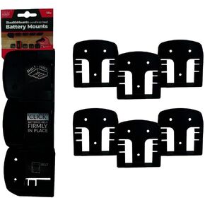 StealthMounts Compatible with Metabo 18v - Cordless Alliance System (CAS) Battery Mounts | Battery Holders (6 Pack)
