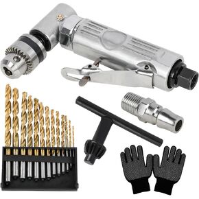 1/4'' 90 Degree Air Drill,Right Angle Drill,Pneumatic Pistol Drill, Pneumatic Drill,Pneumatic Drill, Tool Power Screwdriver Drill