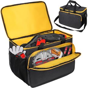 Chainsaw Storage Bag Portable Chainsaw Carrying Case Compatible with Dewalt 20V MAX Circular Saw，MAX Circular Saw Power Chainsaw Holder Suit for Cordless Chainsaw Accessories （Bag Only）