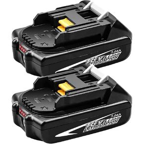 BL1830B 3.0Ah Replacement for Makita 18V Battery Compatible with Makita 18V Battery BL1815 BL1830 BL1830B BL1860B BL1850B BL1840B LXT-400 Cordless Power Tools with LED Indicator