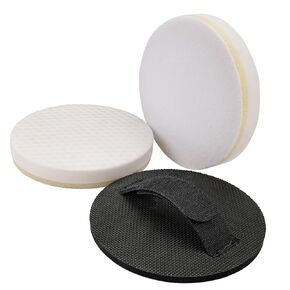 Hand Buffer Polisher, 6 Inch Hook & Loop Car Polishing Pad Hand Attachment, Buffing Sponge Pads for Car, Boat, Trucks, SUVs, Motorcycles Polishing and Waxing