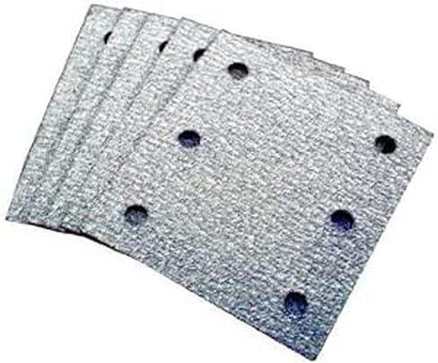 Makita 742520-A Pack of 5 Hook & Loop 6-Hole Sanding Sheets, 80 Grit in Saudi Arabia